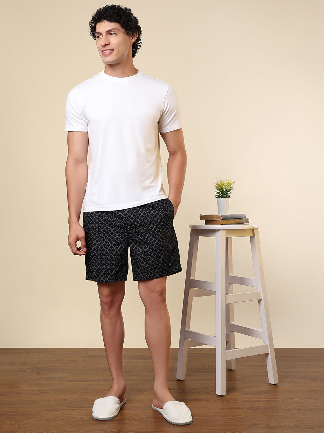 Sleepz Men Multi-Colour Printed Regular Fit Cotton Boxer