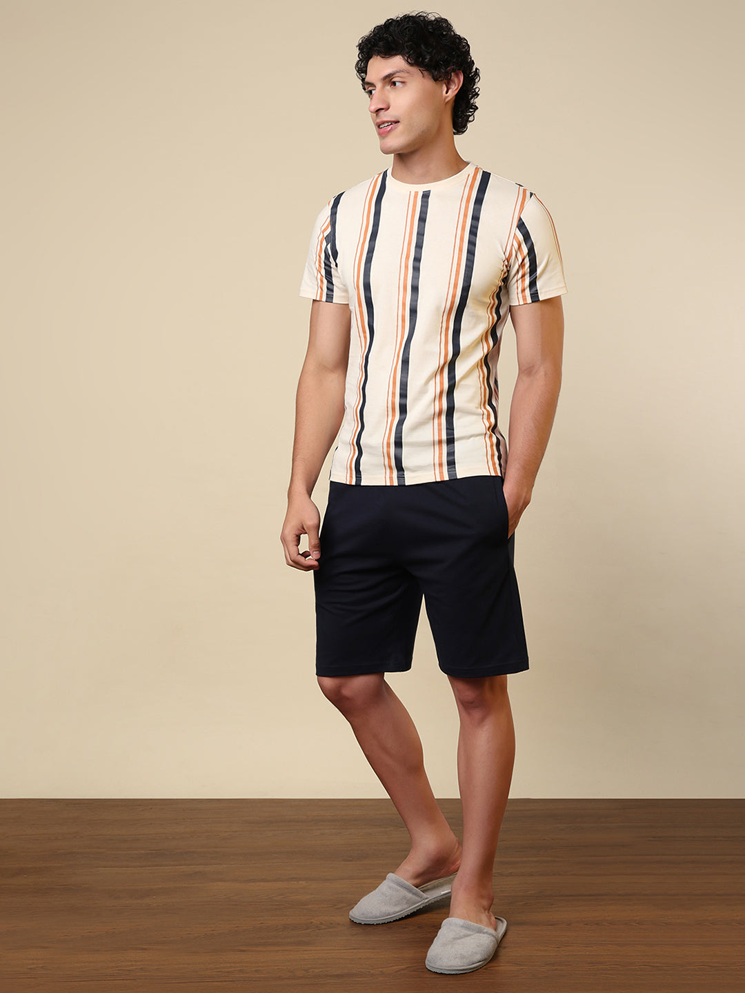 Sleepz Men Multi-Colour Printed Cotton Garment Kit