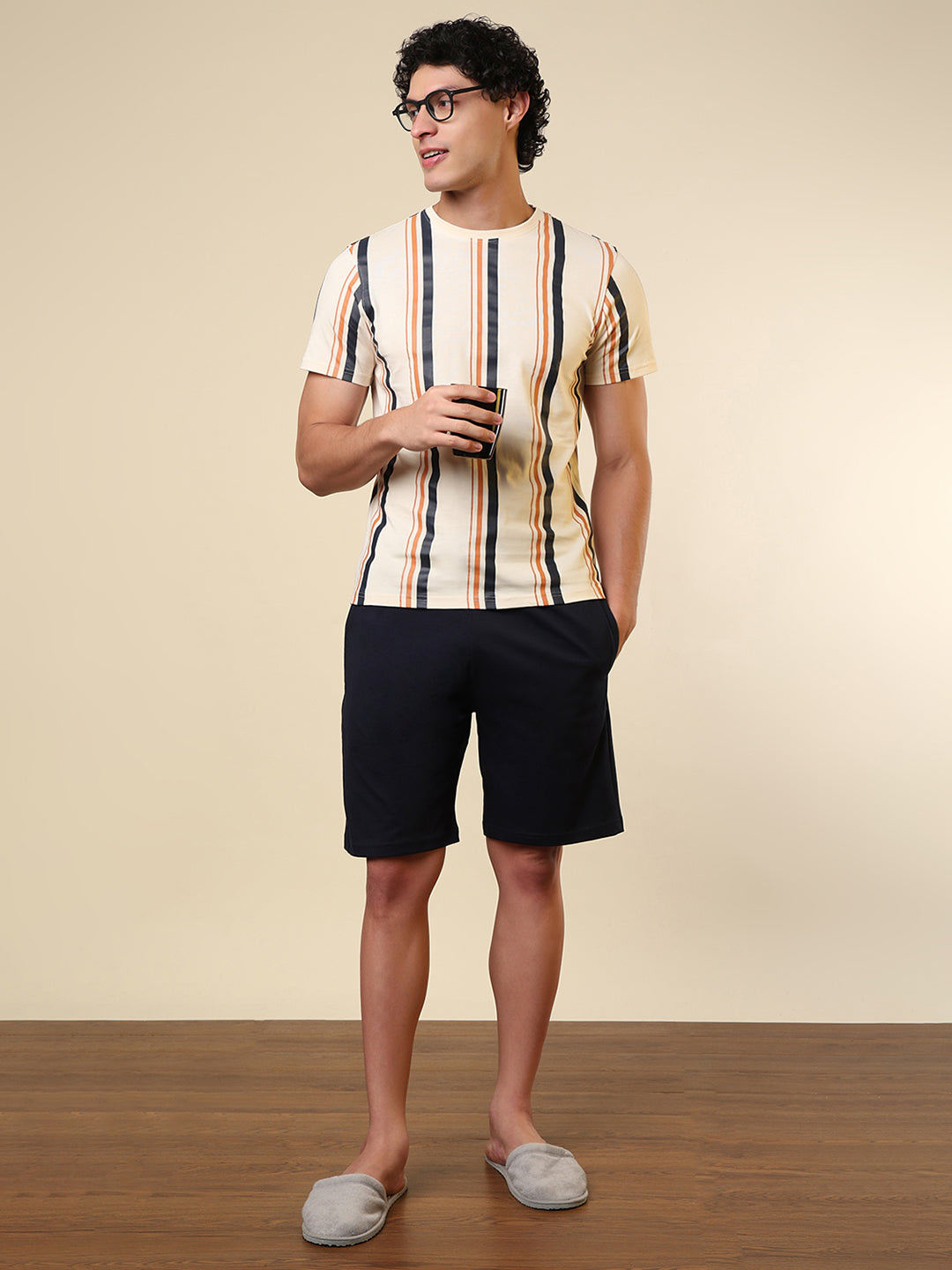 Sleepz Men Multi-Colour Printed Cotton Garment Kit
