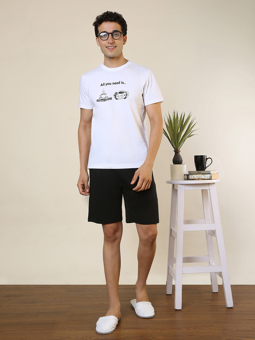 Sleepz Men Multi-Colour Solid Cotton Garment Kit