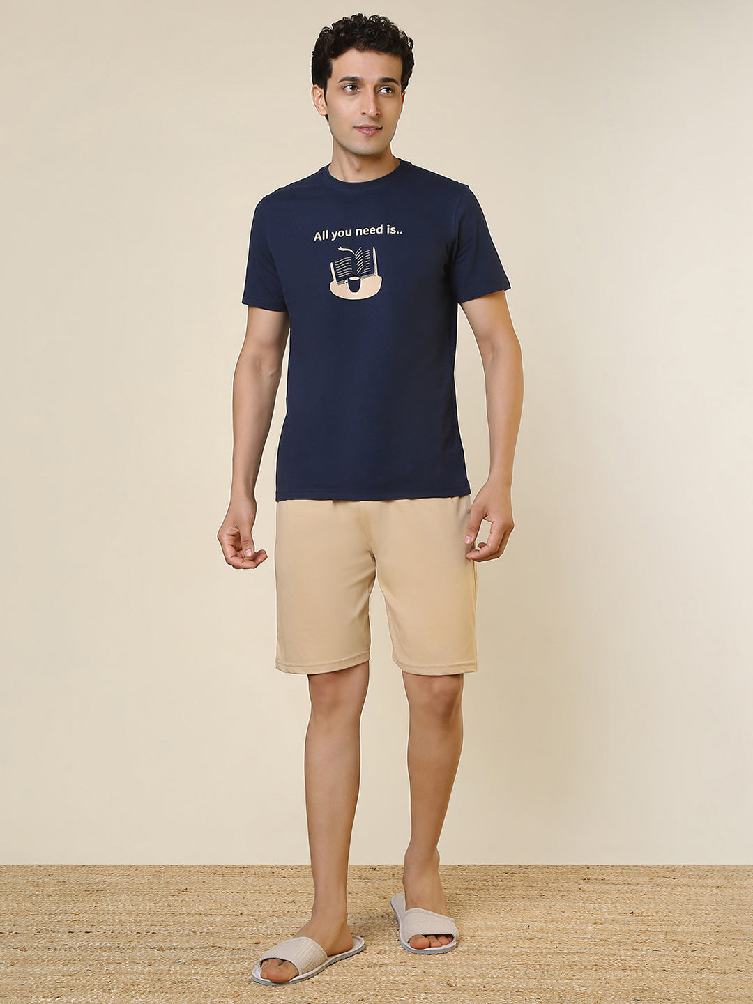 Sleepz Men Multi-Colour Solid Cotton Garment Kit