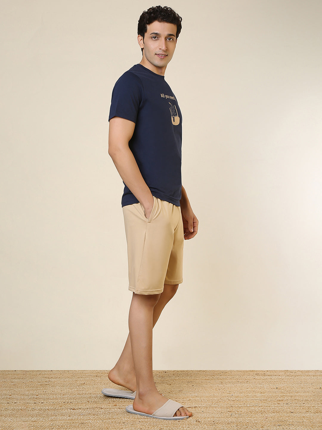 Sleepz Men Multi-Colour Solid Cotton Garment Kit
