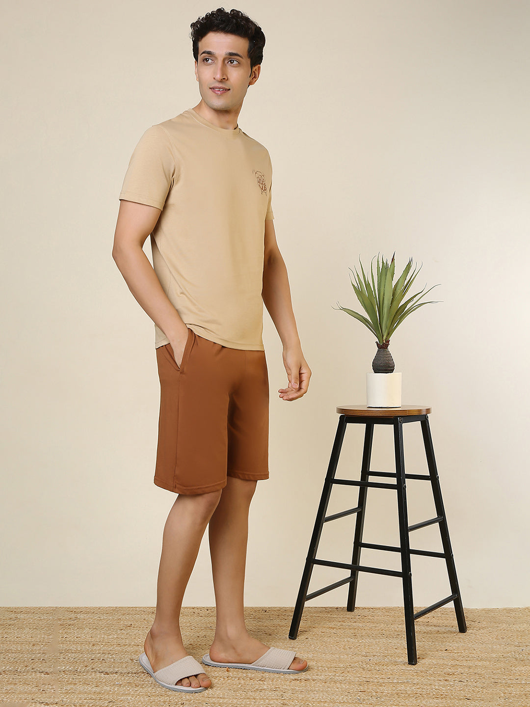 Sleepz Men Multi-Colour Solid Cotton Garment Kit