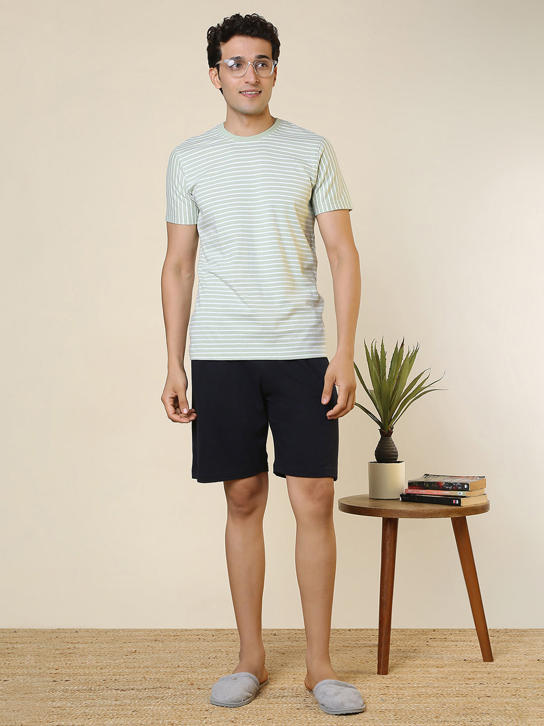 Sleepz Men Multi-Colour Solid Cotton Garment Kit