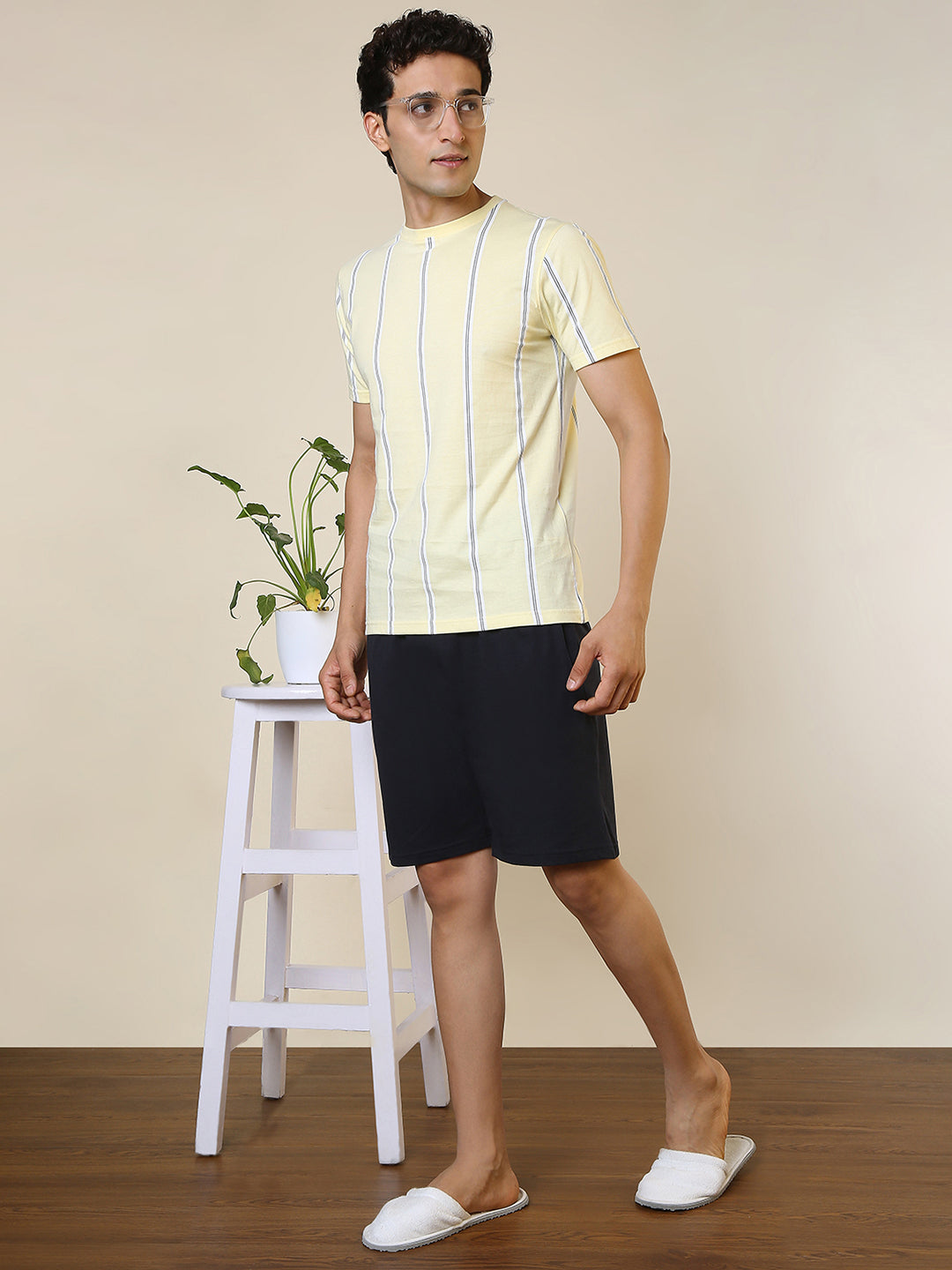 Sleepz Men Multi-Colour Solid Cotton Garment Kit
