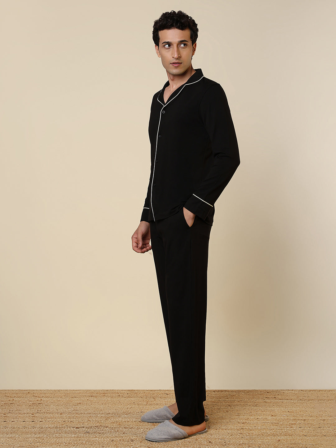 Sleepz Men Multi-Colour Solid Cotton Blend Garment Kit
