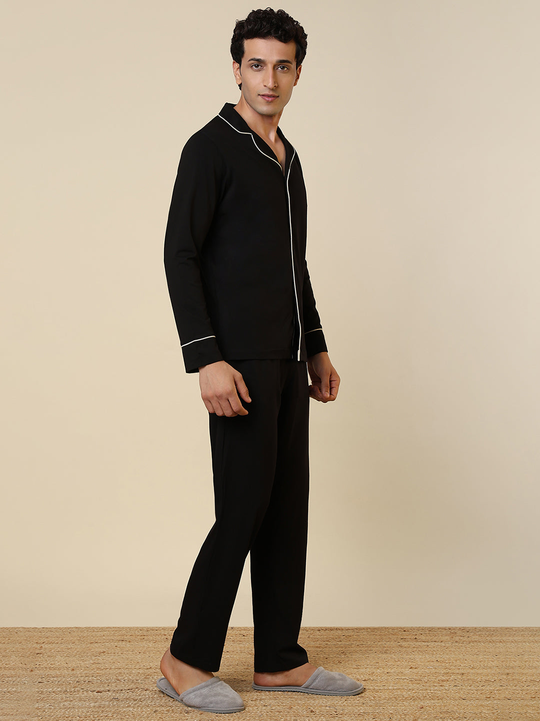 Sleepz Men Multi-Colour Solid Cotton Blend Garment Kit