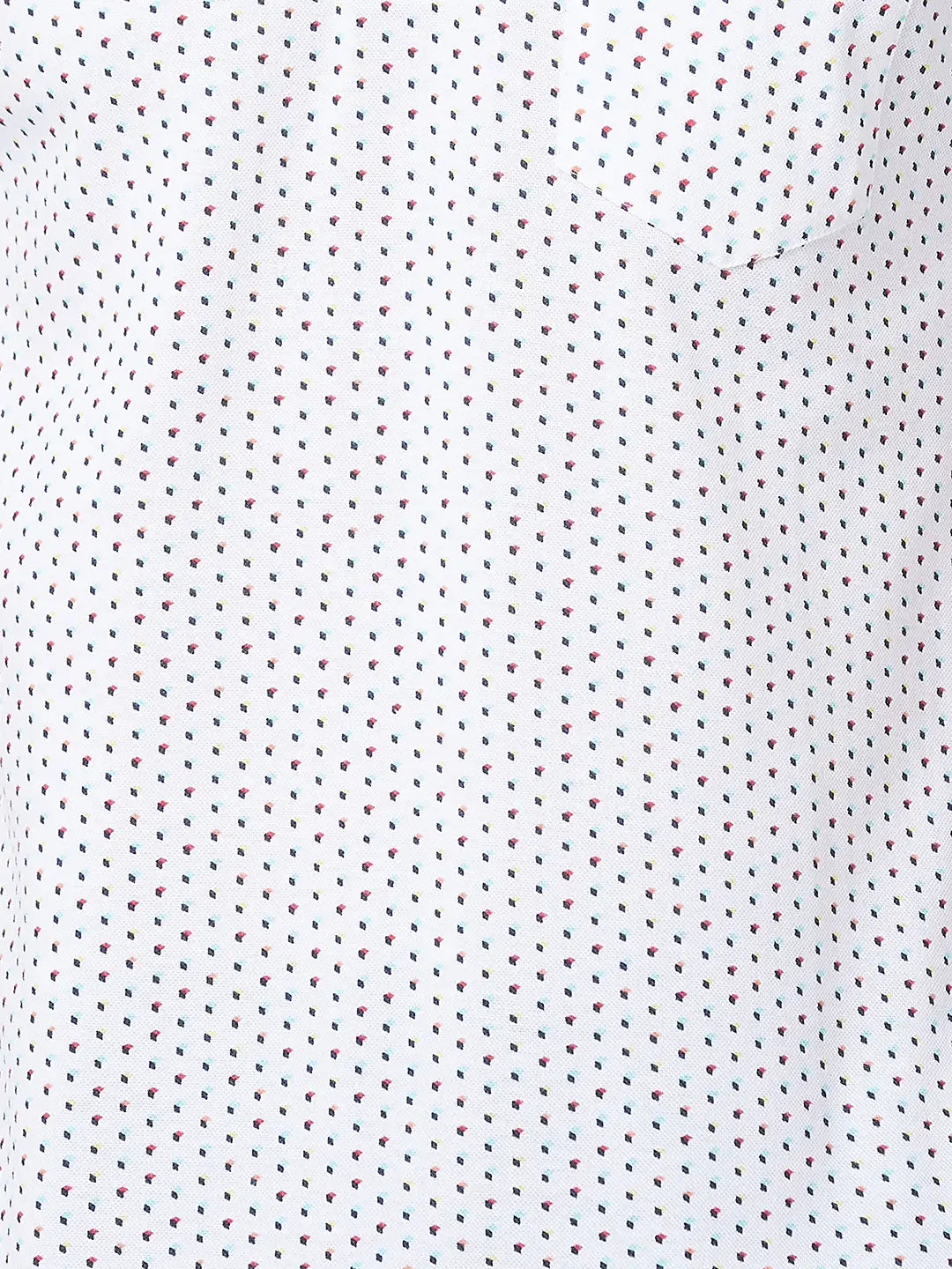 Men White Classic Fit Print Cotton Half Sleeve T-Shirt