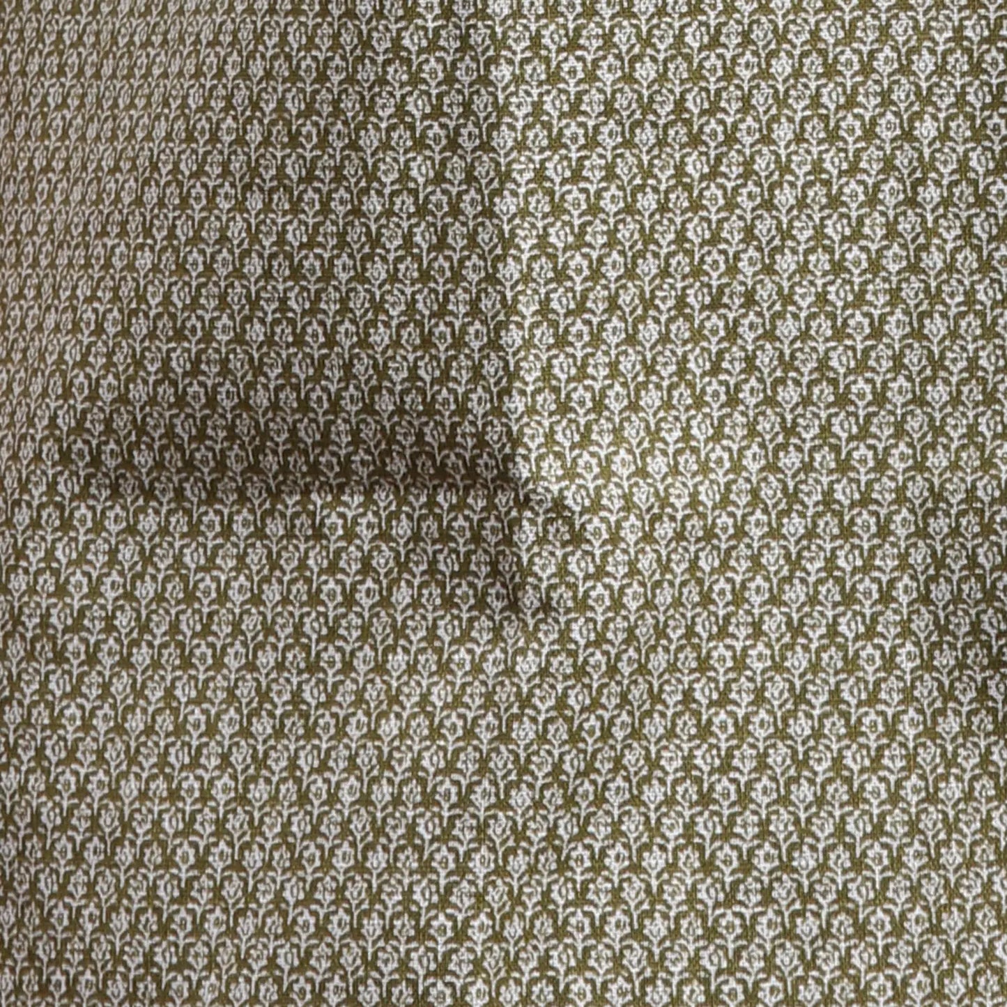 Men Green Regular Fit Print Cotton Full Sleeves Shirts