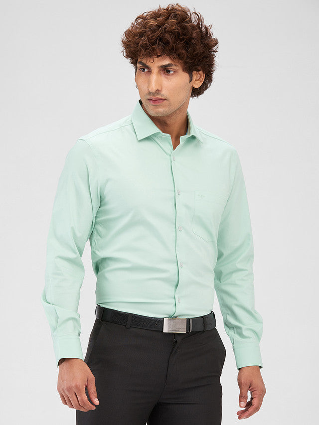 Colorplus Green Checks Regular Fit Cotton Casual Shirt