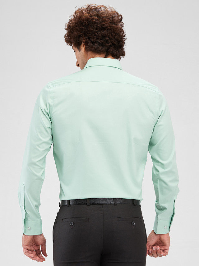 Colorplus Green Checks Regular Fit Cotton Casual Shirt