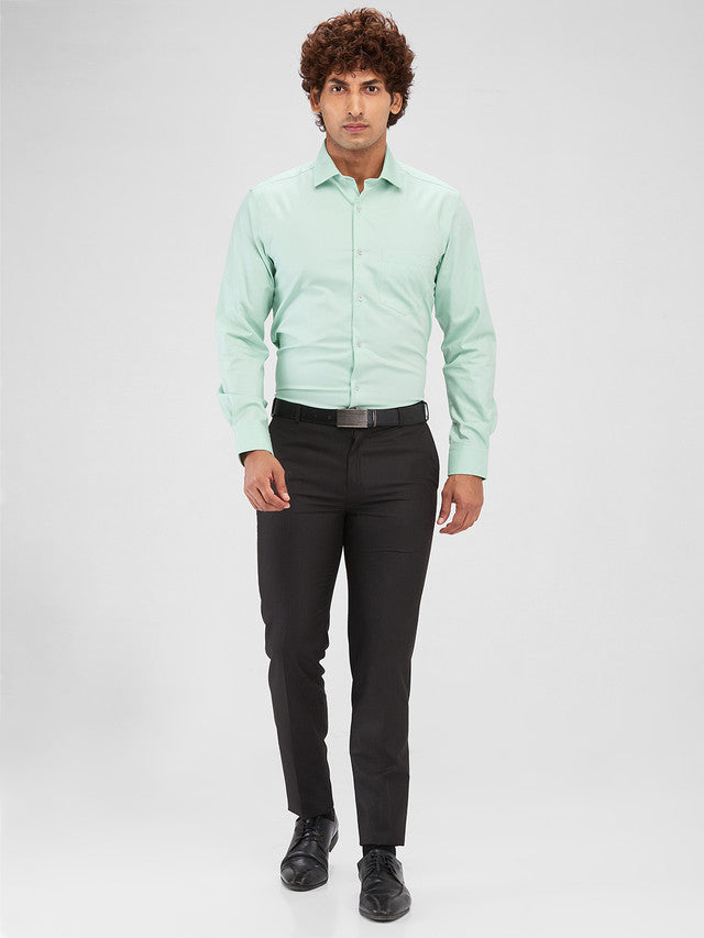 Colorplus Green Checks Regular Fit Cotton Casual Shirt