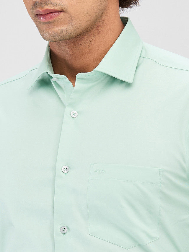 Colorplus Green Checks Regular Fit Cotton Casual Shirt