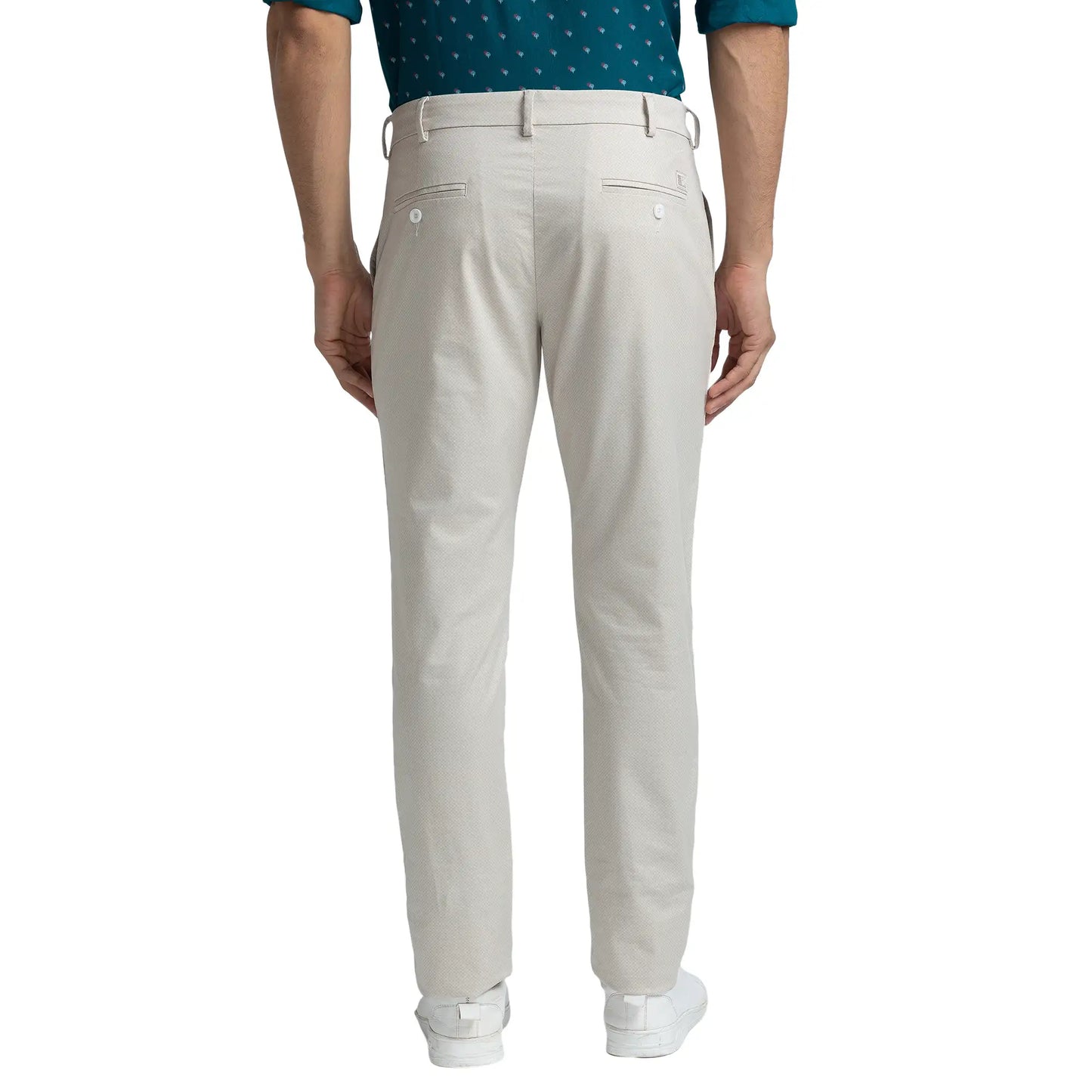 Men Fawn Nuvo Fit Print Cotton Blend Trouser