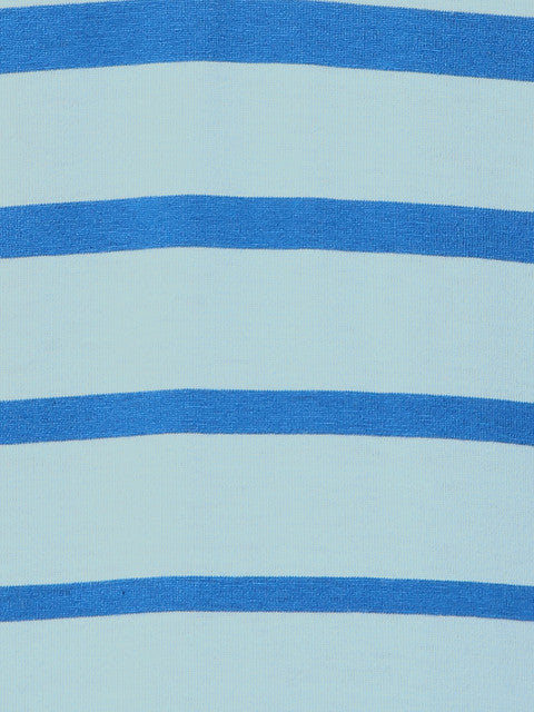Park Avenue Men Blue Slim Fit Stripe T-Shirt