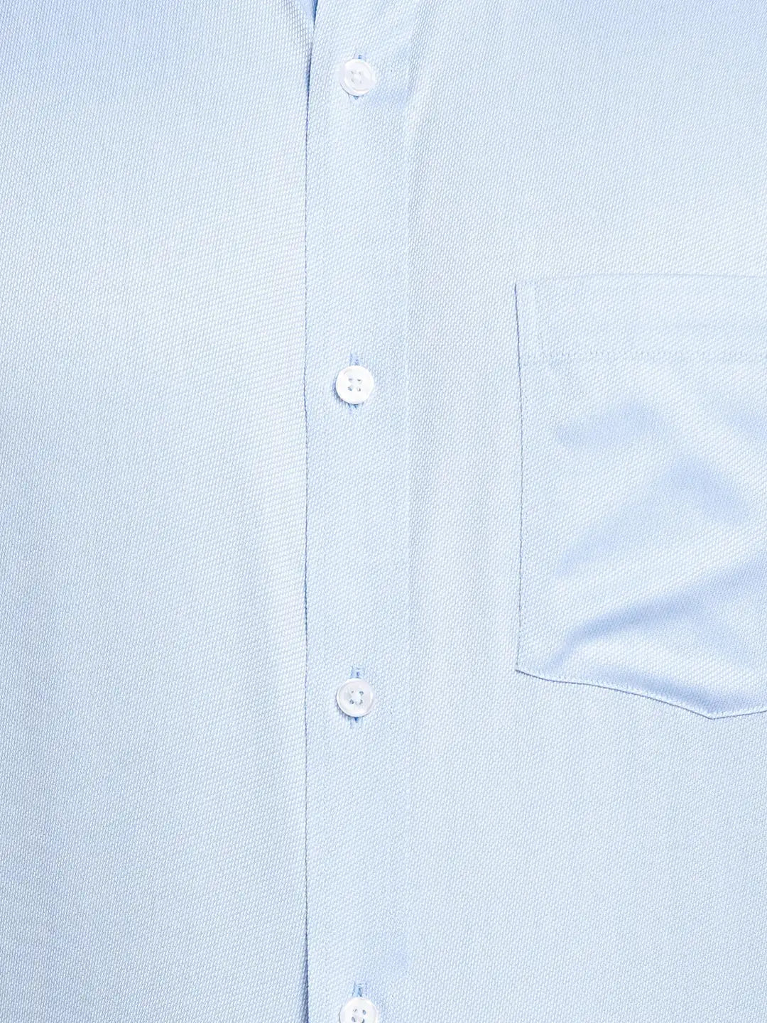 Men Blue Regular Fit Structure Cotton Full Sleeve Ainsley Collar Shirts