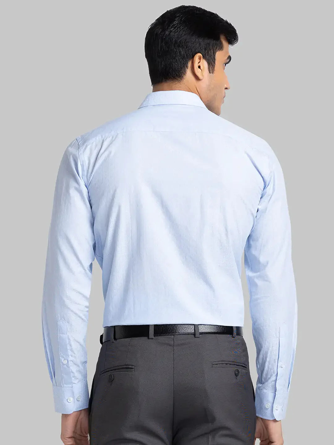 Men Blue Slim Fit Stripe Cotton Blend Shirts