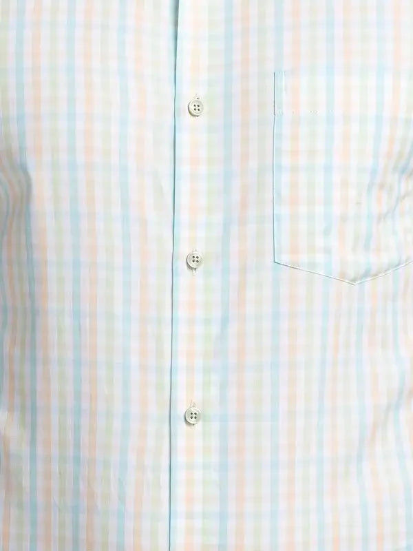 Men Green Slim Fit Checks Cotton Shirts