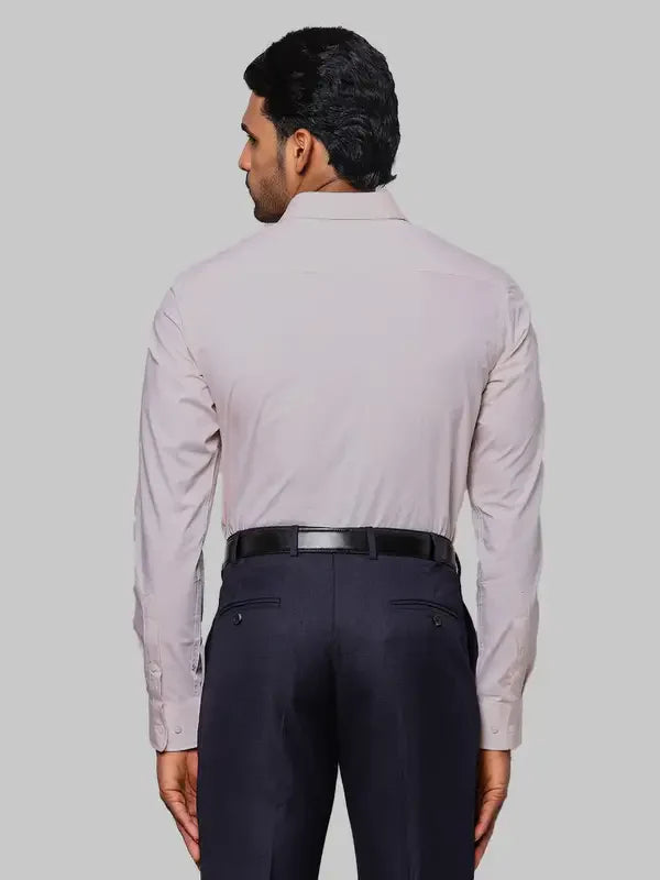 Park Avenue Men Brown Fil-A-Fil Slim Fit Cotton Formal Shirt