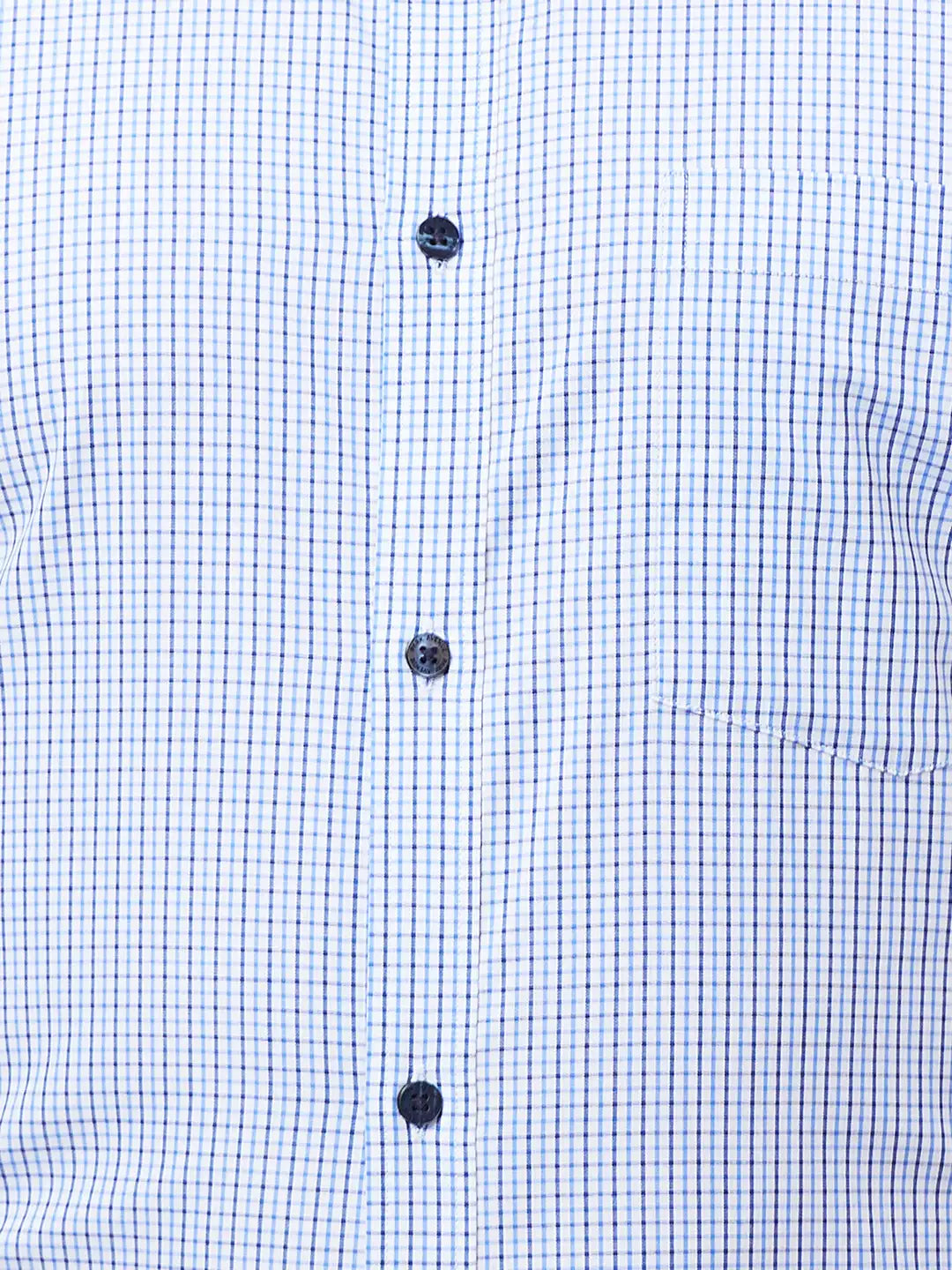 Park Avenue Men Blue Checks Slim Fit Cotton Shirts