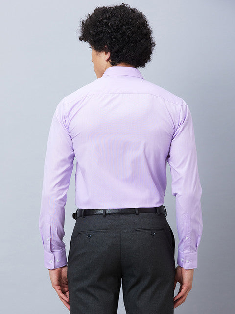 Park Avenue Men Purple Fil-A-Fil Slim Fit Polyester Blend Formal Shirt