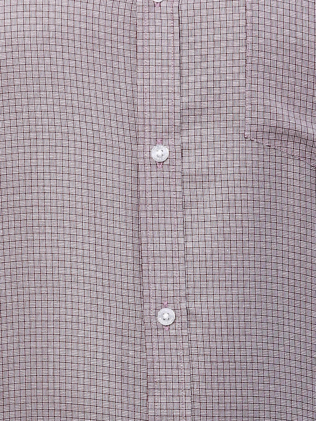 Park Avenue Men Purple Structured Slim Fit Cotton Blend Formal Shirt