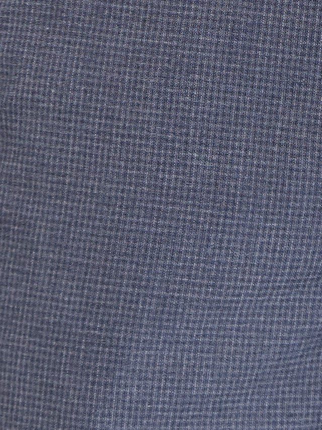 Park Avenue Blue Checks Regular Fit Polyester Blend Trouser