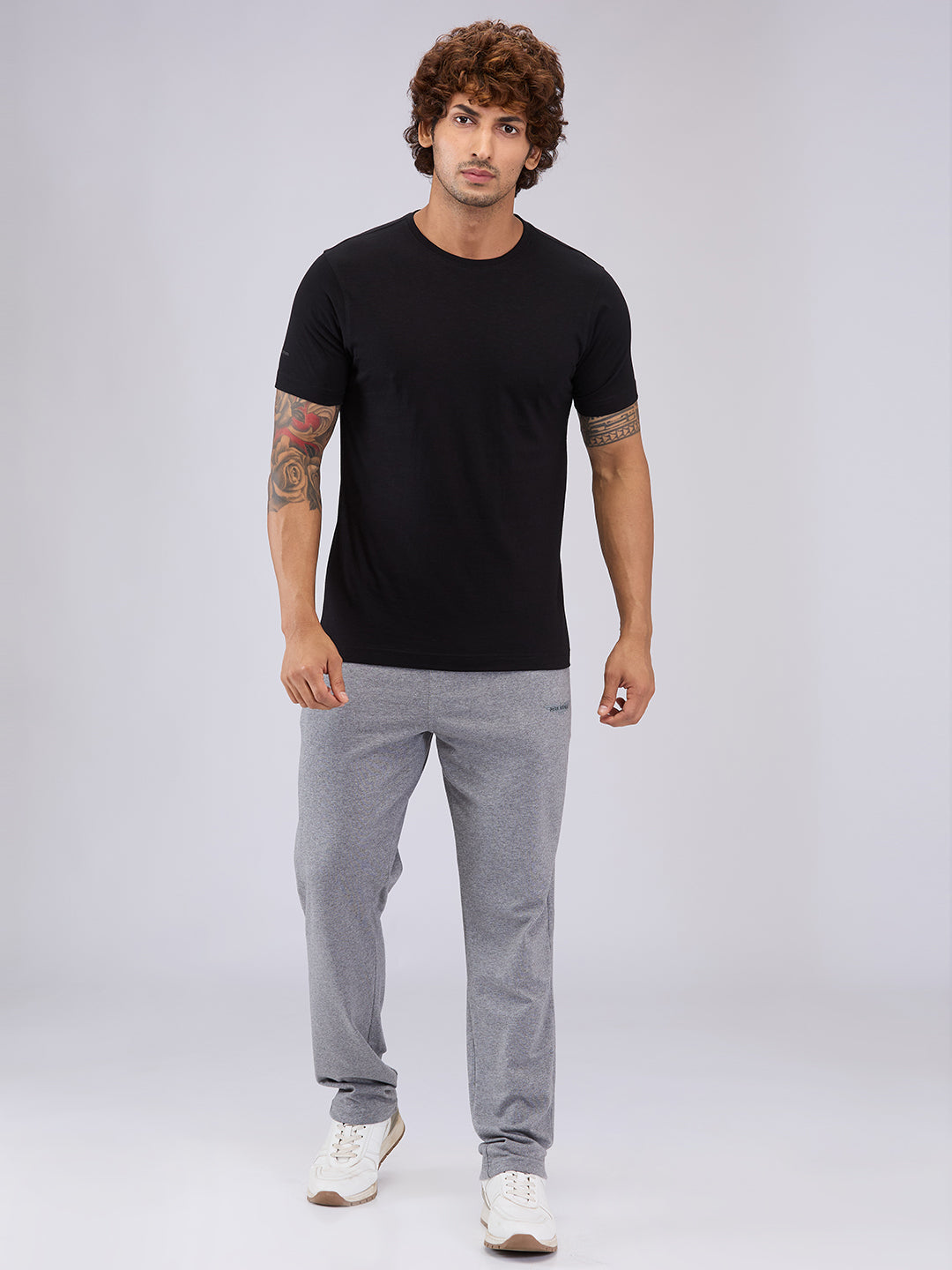 Park Avenue Men Black Regular Fit Cotton T-Shirt