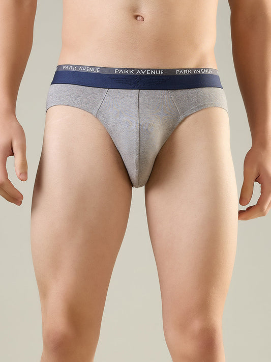 Park Avenue Men Grey Cotton Blend Brief