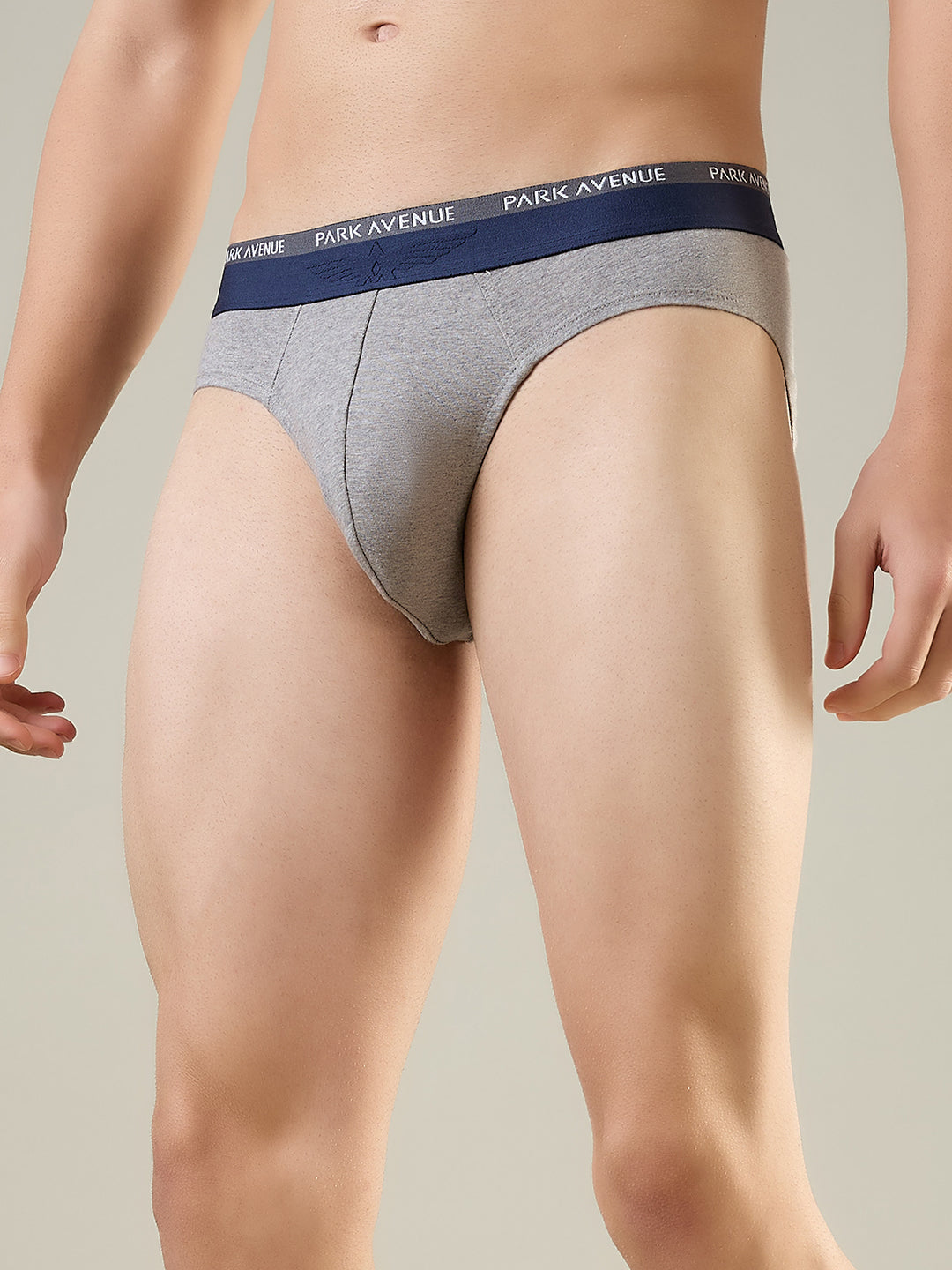 Park Avenue Men Grey Cotton Blend Brief