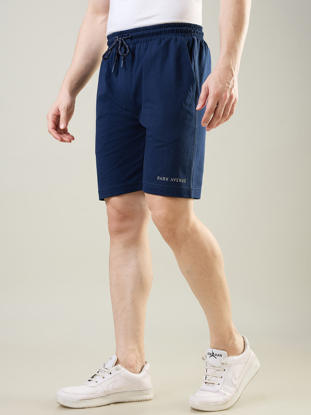 Park Avenue Men Blue Cotton Blend Short