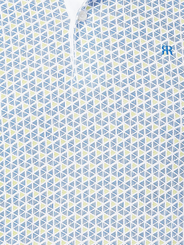 Raymond Blue Printed Modern Fit Cotton T-Shirt