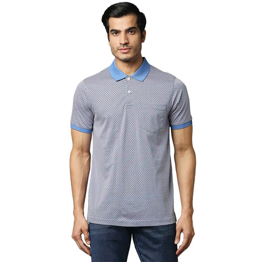 Men Blue Slim Fit Solid Cotton Blend Jeans