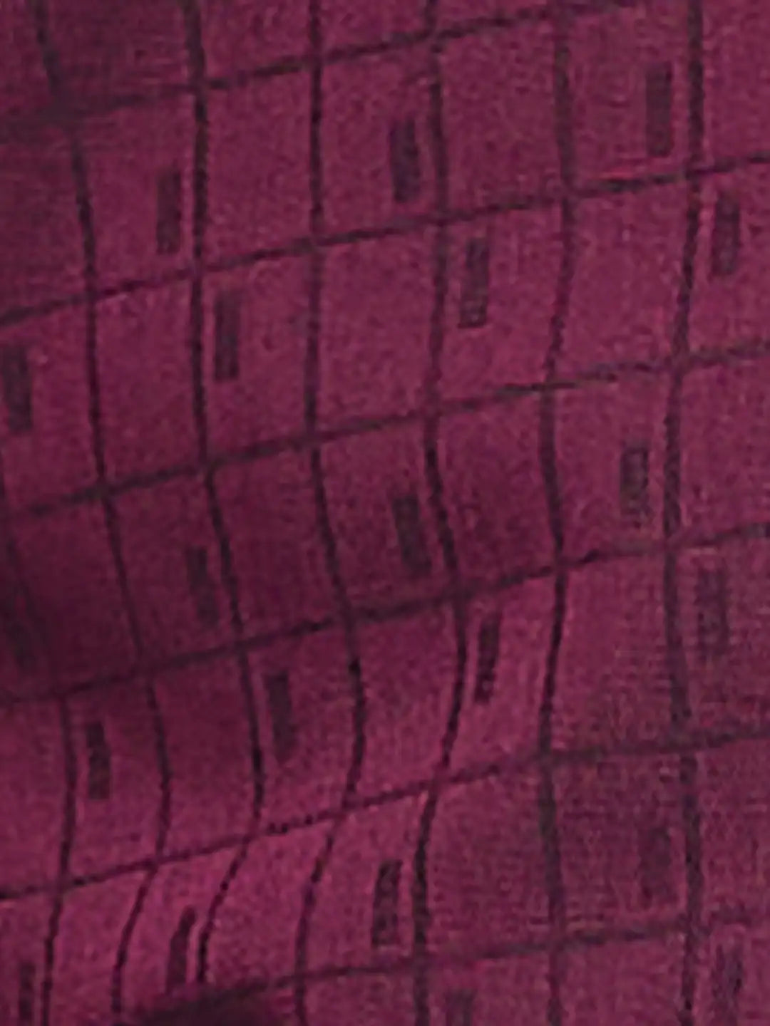 Raymond Men Maroon Structure Slim Fit Cotton Shirts