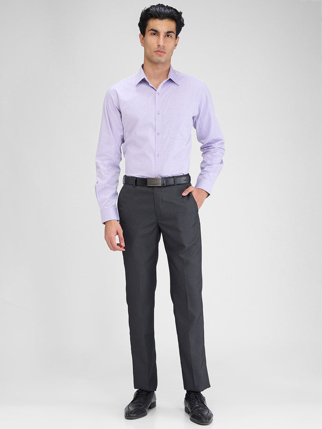 Raymond Purple Structure Slim Fit Full Sleeve Cotton Shirt