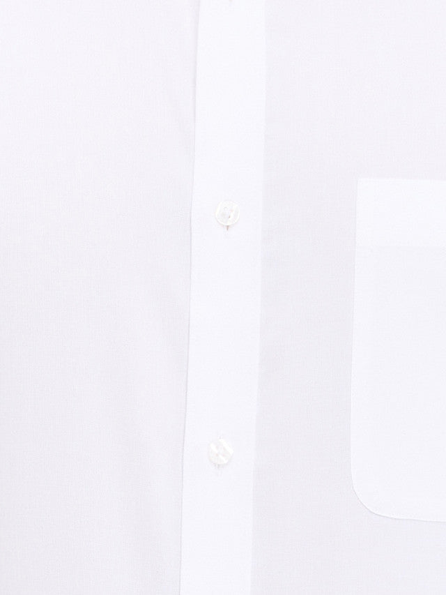 Raymond White Structure Slim Fit Full Sleeve Cotton Shirt