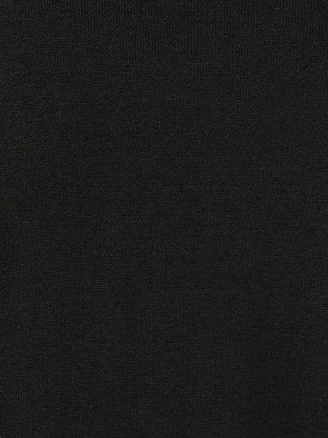 Raymond Men Black Stripe Regular Fit Acrlic Blend Sweater