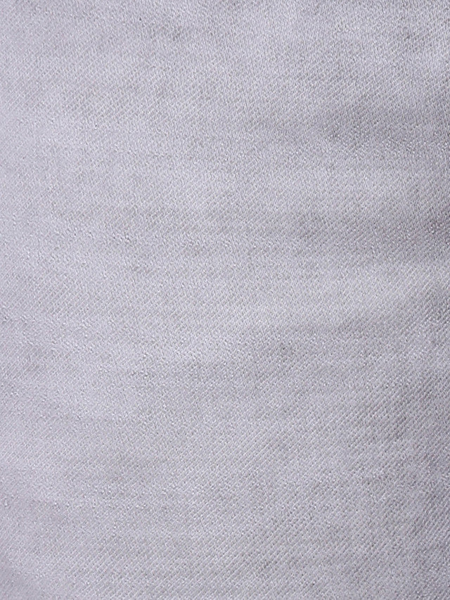 Parx Grey Knitted Low Rise Tapered Fit Cotton Blend Jeans