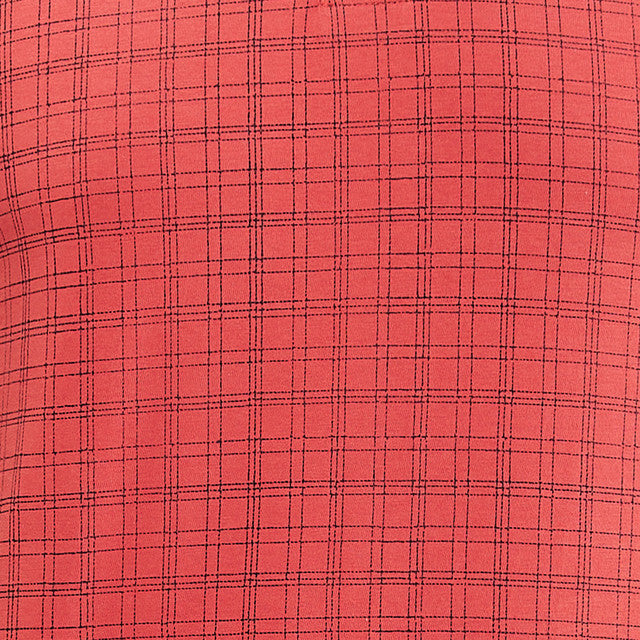 Parx Red Printed Regular Fit Cotton T-Shirt