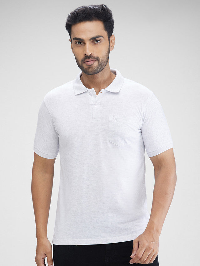 Parx Multicolor Solid Regular Fit Cotton Blend T-Shirt