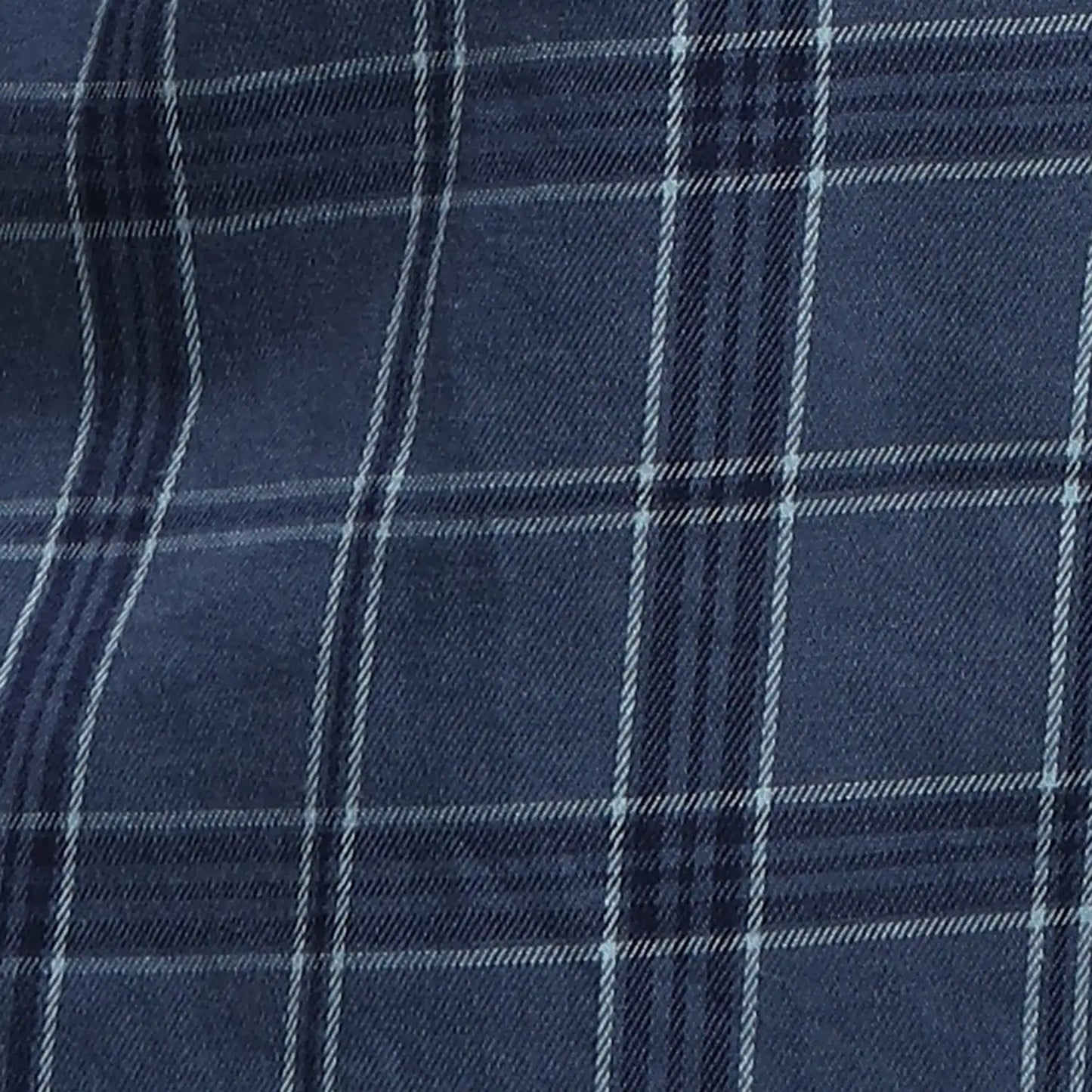 Men Blue Slim Fit Checks Cotton Full Sleeve Shirts