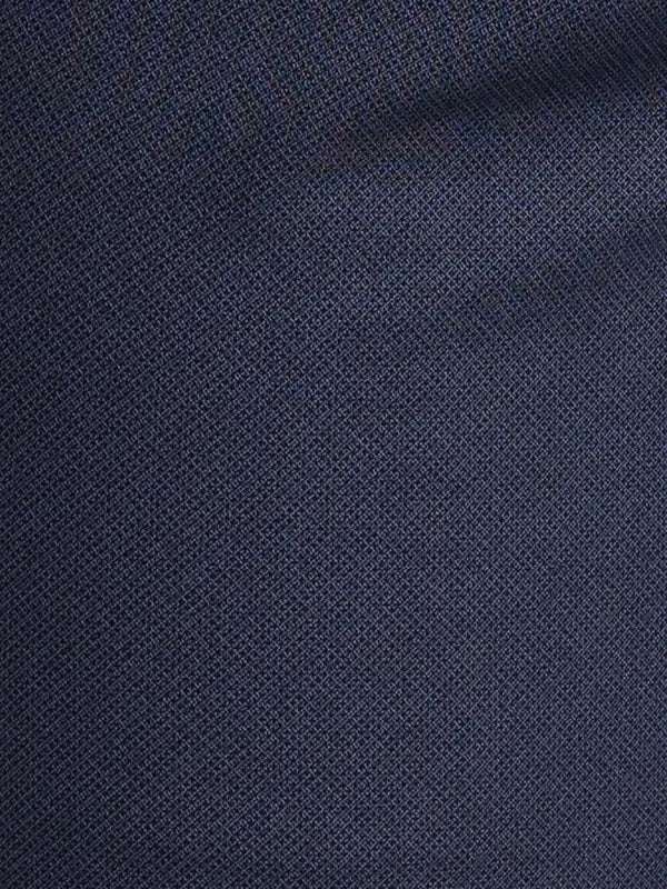 Men Blue Super Slim Fit Print Cotton Blend Trouser