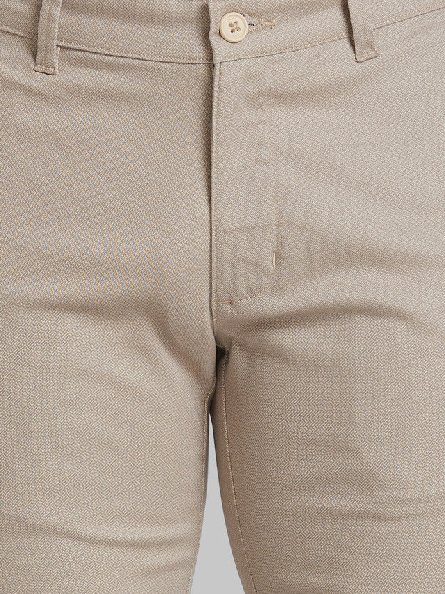 Parx Men Grey Printed Super Slim Fit Trouser