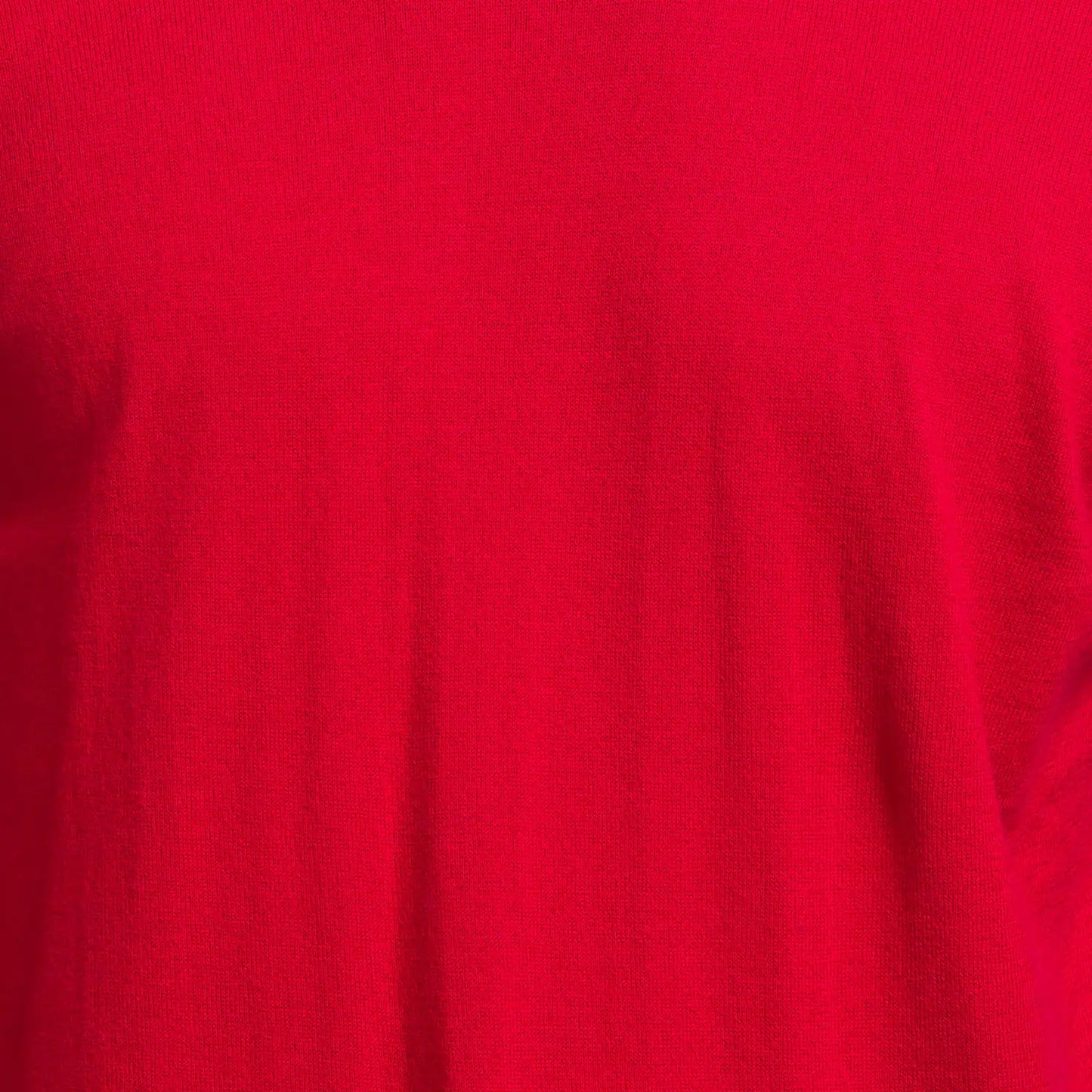 Men Red Solid Cotton Full Sleeve Sweaters