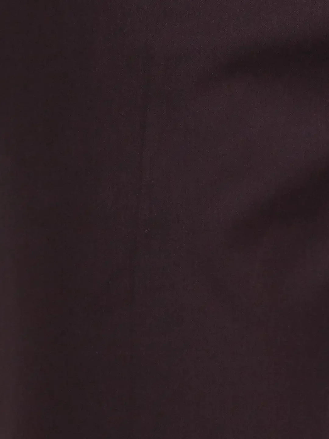 Men Brown Contemporary Fit Solid Terry Rayon Blend Trouser