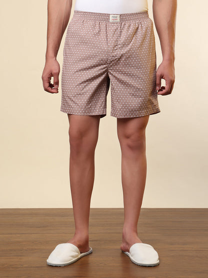 Sleepz Men Multi-Colour Printed Regular Fit Cotton Boxer
