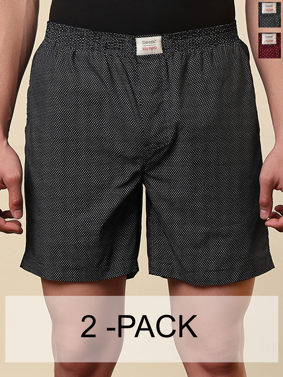 Sleepz Men Multi-Colour Printed Regular Fit Cotton Boxer