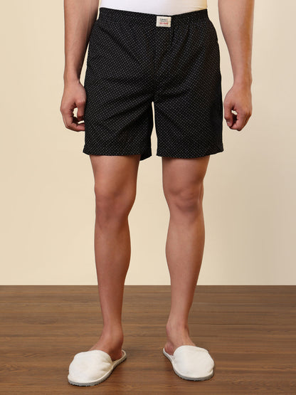 Sleepz Men Multi-Colour Printed Regular Fit Cotton Boxer