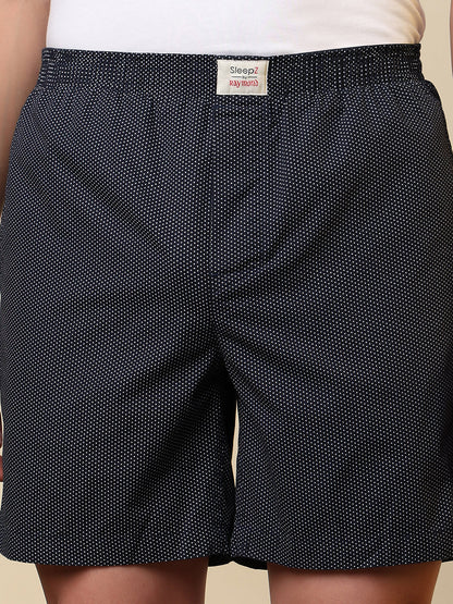 Sleepz Men Multi-Colour Printed Regular Fit Cotton Boxer