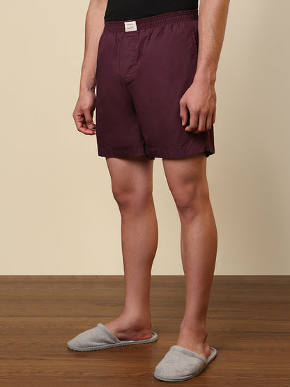 Sleepz Men Multi-Colour Checks Regular Fit Cotton Boxer